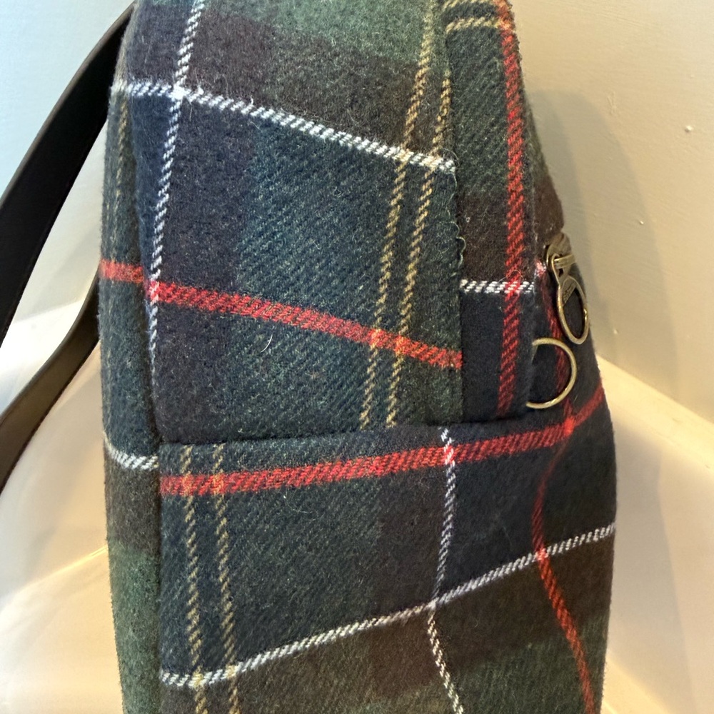 Barbour Caley Classic Tartan Plaid Backpack Zipper Outer Pocket Women - Picture 13 of 16